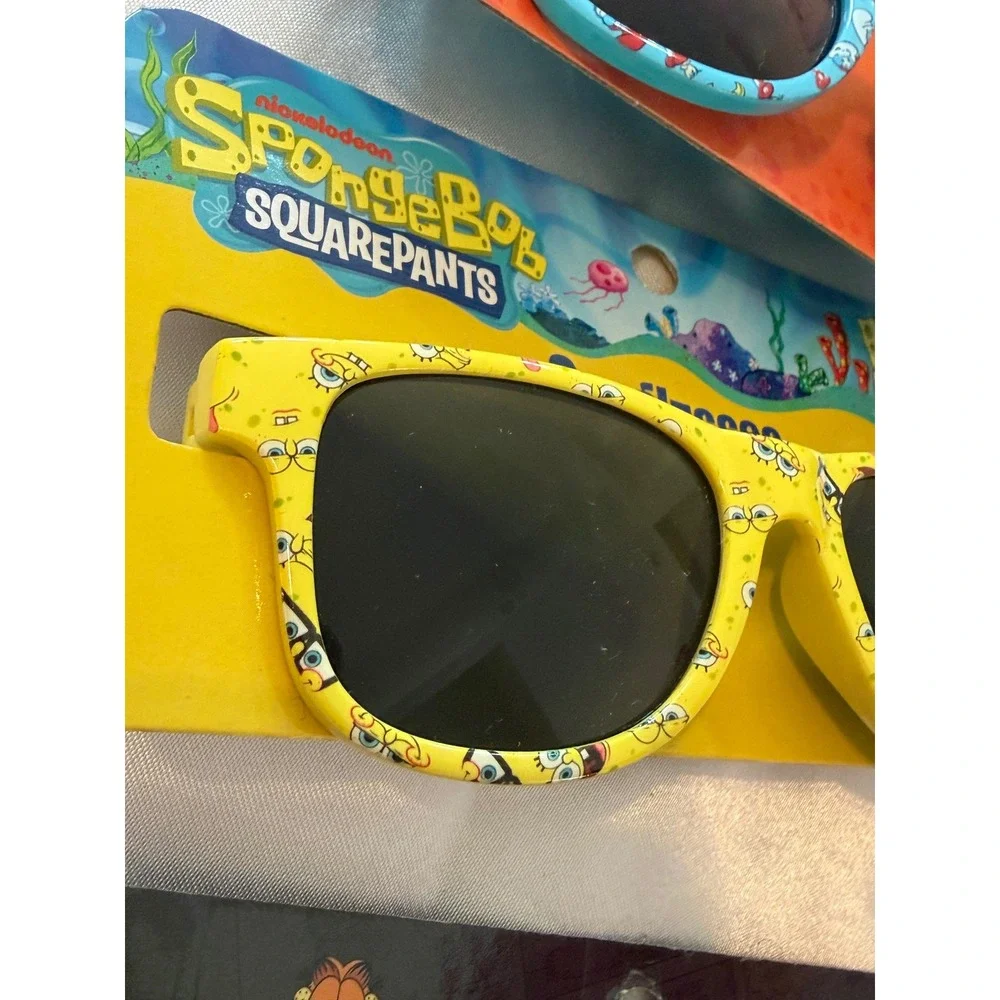 Kids Sunglasses 3 Pack Nickelodeon The Smurfs SpongeBob Garfield Bundle New